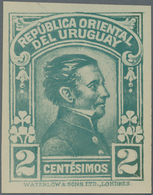 Uruguay: 1928/1936, General José Gervasio Artigas, Set Of 80 Specimen/essays (one Stamp Damaged, Par - Uruguay