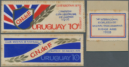 Uruguay: 1971, Nacional Montevideo Copa Libertadores Champion, Six Essays Mounted On Cardboard, Some - Uruguay