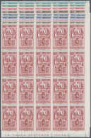 Venezuela: 1951, Coat Of Arms 'CARACAS‘ Airmail Stamps Complete Set Of Nine In Blocks Of 20 From Low - Venezuela