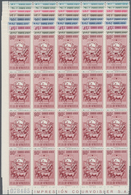 Venezuela: 1953, Coat Of Arms 'COJEDES‘ Airmail Stamps Complete Set Of Nine In Blocks Of 20 From Low - Venezuela