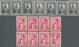 Vereinigte Staaten Von Amerika: Newspaper Plate Proofs On Card (Scott PR9P4-PR32P4), Complete Set, A - Sonstige & Ohne Zuordnung