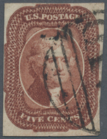 Vereinigte Staaten Von Amerika: 5c Jefferson 1863 (Scott 12), Close To Full Margins, Clear Strike Of - Autres & Non Classés