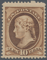 Vereinigte Staaten Von Amerika: 10c Jefferson 1882 Issue (Scott 209), Never Hinged, Large Margins, F - Autres & Non Classés