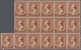 Vereinigte Staaten Von Amerika: 2c Red Brown 1883 Issue (Scott 210), Blocks Of Sixteen, Six, And Fiv - Other & Unclassified