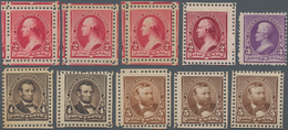 Vereinigte Staaten Von Amerika: 2c-5c 1890 Issues (Scott Nos. 219D-223) Most With Perfs Intact Sacri - Autres & Non Classés