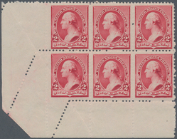 Vereinigte Staaten Von Amerika: 2c Carmine 1890 Issue (Scott 220), Never Hinged Bottom Left Corner B - Other & Unclassified