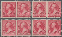 Vereinigte Staaten Von Amerika: 2c 1890 Issue With Cap On Left "2" (Scott 220a), Fine Group Of 28 Ne - Other & Unclassified