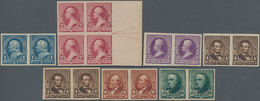 Vereinigte Staaten Von Amerika: 1c/10c 1890, 1895 Plate Proofs On Stamp Paper (Scott 220P5-222P5, 22 - Andere & Zonder Classificatie