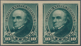 Vereinigte Staaten Von Amerika: 10c 1890 Plate Proof On Stamp Paper (Scott 226P5), Horizontal Pair, - Autres & Non Classés