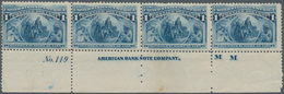 Vereinigte Staaten Von Amerika: 1c Columbus Issue (Scott No. 230), Collection Of 10 Plate No., Impri - Sonstige & Ohne Zuordnung