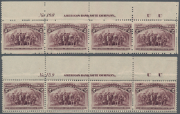 Vereinigte Staaten Von Amerika: 2c Columbus Issue (Scott No. 231), Collection Of 15 Plate No., Impri - Andere & Zonder Classificatie