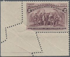 Vereinigte Staaten Von Amerika: 2c Columbian Issue (Scott 231), Never Hinged With Wide Bottom Left C - Sonstige & Ohne Zuordnung