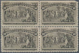 Vereinigte Staaten Von Amerika: 10c Columbus Issue (Scott No. 237), Never Hinged Block Of Four, Well - Sonstige & Ohne Zuordnung