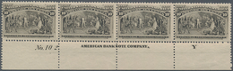 Vereinigte Staaten Von Amerika: 10c Columbus Issue (Scott No. 237), Never Hinged Bottom Plate No. 10 - Sonstige & Ohne Zuordnung