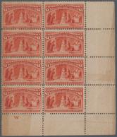 Vereinigte Staaten Von Amerika: $1.00 Columbus Issue (Scott No. 241), Bottom Right Corner Block Of E - Other & Unclassified