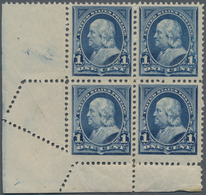 Vereinigte Staaten Von Amerika: 1c Blue Unwatermarked 1894 Issue (Scott 247), Never Hinged Bottom Le - Sonstige & Ohne Zuordnung