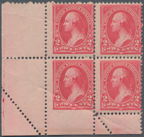 Vereinigte Staaten Von Amerika: 2c Carmine Type I Unwatermarked 1894 (Scott 250), Never Hinged Botto - Sonstige & Ohne Zuordnung