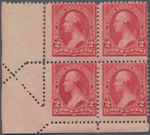 Vereinigte Staaten Von Amerika: 2c Carmine Type I Unwatermarked 1894 (Scott 250), Bottom Left Corner - Other & Unclassified