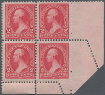 Vereinigte Staaten Von Amerika: 2c Carmine Type I Unwatermarked 1894 (Scott 250), Never Hinged Botto - Andere & Zonder Classificatie