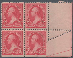 Vereinigte Staaten Von Amerika: 2c Carmine Type I Unwatermarked 1894 (Scott 250), Never Hinged Part - Andere & Zonder Classificatie