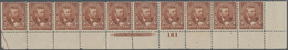 Vereinigte Staaten Von Amerika: 5c 1894 Unwatermarked (Scott 255), Never Hinged Bottom Plate No. 161 - Other & Unclassified