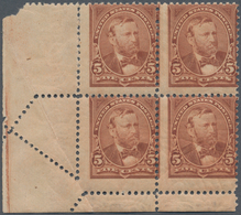 Vereinigte Staaten Von Amerika: 5c Unwatermarked 1894 (Scott 255), Never Hinged Bottom Left Corner B - Other & Unclassified