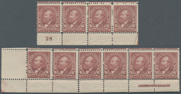 Vereinigte Staaten Von Amerika: 6c 1894 Unwatermarked (Scott 256), Never Hinged Bottom Plate No. 28, - Other & Unclassified