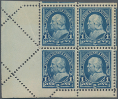 Vereinigte Staaten Von Amerika: 1c Watermarked 1895 (Scott 264), Never Hinged Bottom Left Selvage Bl - Other & Unclassified