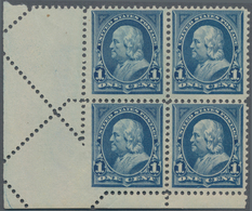 Vereinigte Staaten Von Amerika: 1c Watermarked 1895 (Scott 264), Never Hinged Bottom Left Selvage Bl - Andere & Zonder Classificatie