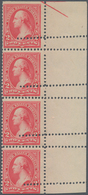 Vereinigte Staaten Von Amerika: 2c Type II Watermarked 1895 (Scott 266), Never Hinged Vertical Strip - Other & Unclassified