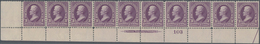 Vereinigte Staaten Von Amerika: 3c 1895 Watermarked (Scott 268), Never Hinged Bottom Plate No. 103, - Other & Unclassified