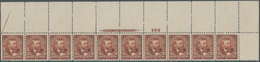 Vereinigte Staaten Von Amerika: 5c 1895 Watermarked (Scott 270), Never Hinged Full Top Plate No. 162 - Andere & Zonder Classificatie