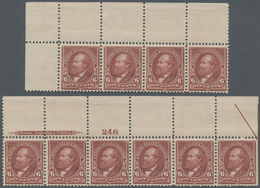 Vereinigte Staaten Von Amerika: 6c 1895 Watermarked (Scott 271), Never Hinged Full Top Plate No. 248 - Other & Unclassified