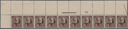 Vereinigte Staaten Von Amerika: 8c 1895 Watermarked (Scott 272), Never Hinged Full Top Plate No. 58, - Other & Unclassified