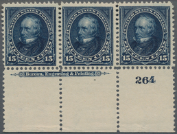 Vereinigte Staaten Von Amerika: 15c 1895 Watermarked (Scott 274), Never Hinged Full Bottom Plate No. - Other & Unclassified