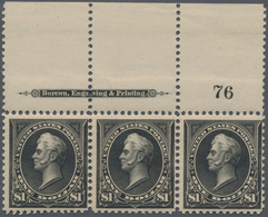 Vereinigte Staaten Von Amerika: $1.00 1895 Watermarked Types I & II (Scott 276, 276A), Never Hinged - Sonstige & Ohne Zuordnung