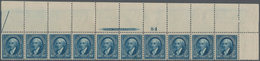 Vereinigte Staaten Von Amerika: $2.00 1895 Watermarked (Scott 277), Never Hinged Full Top Plate No. - Sonstige & Ohne Zuordnung