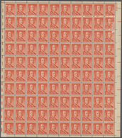 Vereinigte Staaten Von Amerika: 1954, 1/2 Cent Franklin, Twelve Mnh Sheets, Each Containig 100 Stamp - Andere & Zonder Classificatie