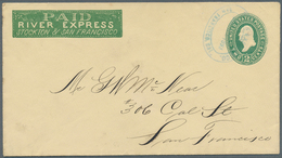 Vereinigte Staaten Von Amerika - Lokalausgaben + Carriers Stamps: "PAID RIVER EXPRESS STOCKTON & SAN - Sellos Locales