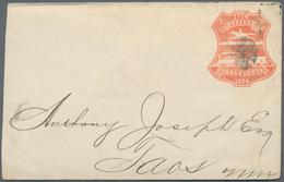 Vereinigte Staaten Von Amerika - Ganzsachen: 1876 Two Commercially Used Postal Stationery Envelopes - Autres & Non Classés