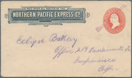 Vereinigte Staaten Von Amerika - Ganzsachen: 1882, 2 Cent Stationery Envelope "NORTHERN PACIFIC EXPR - Other & Unclassified