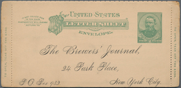 Vereinigte Staaten Von Amerika - Ganzsachen: 1886 Three Unused Postal Stationery Letter Sheets, All - Sonstige & Ohne Zuordnung