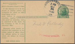 Vereinigte Staaten Von Amerika - Ganzsachen: 1919/33 Three Postal Stationery Postcards With Addition - Autres & Non Classés