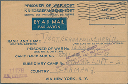 Vereinigte Staaten Von Amerika - Militärpost / Feldpost: 1944/1945, Five POW Airmail Lettersheets Us - Altri & Non Classificati