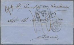 Vereinigte Staaten Von Amerika - Transatlantik-Mail: 1859, Folded Letter From HAVANNA By Forwarders - Autres & Non Classés