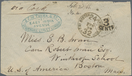 Vereinigte Staaten Von Amerika - Transatlantik-Mail: 1866, Letter Sent By Steamer "Cork" From London - Sonstige & Ohne Zuordnung