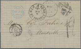 Vereinigte Staaten Von Amerika - Transatlantik-Mail: 1874, Transatlantic Letter From New Orleans Via - Otros & Sin Clasificación