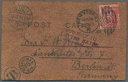 Vereinigte Staaten Von Amerika - Besonderheiten: 1906 Picture-postcard Made Of Pig-leather (picture - Sonstige & Ohne Zuordnung