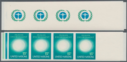 Vereinte Nationen - New York: 1972, Human Environment 15c. In Six Different Imperforate Horizontal P - Other & Unclassified