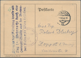 Brieftaubenpost: 1942, Feldpostkarte Mit Truppenstempel Der "Nachr.-Ers.-Abt.17 Wien" Von WIEN 89, 1 - Piccioni & Colombe